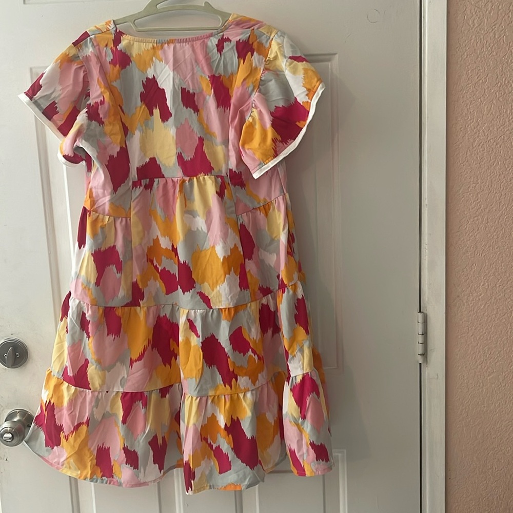 Bright colored dress